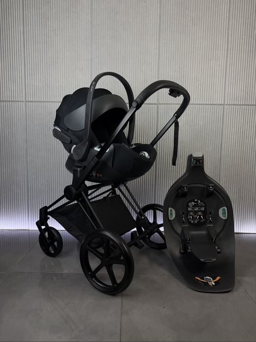 Wózek Cybex Priam 4.0 Deep Black 4w1 Czarny
