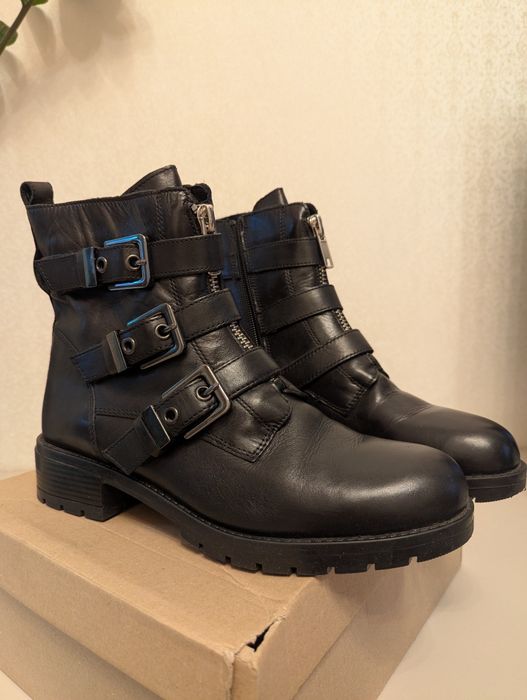 Gino Rossi черевики сапожки ботинки шкіряні демісезонні демі осінні