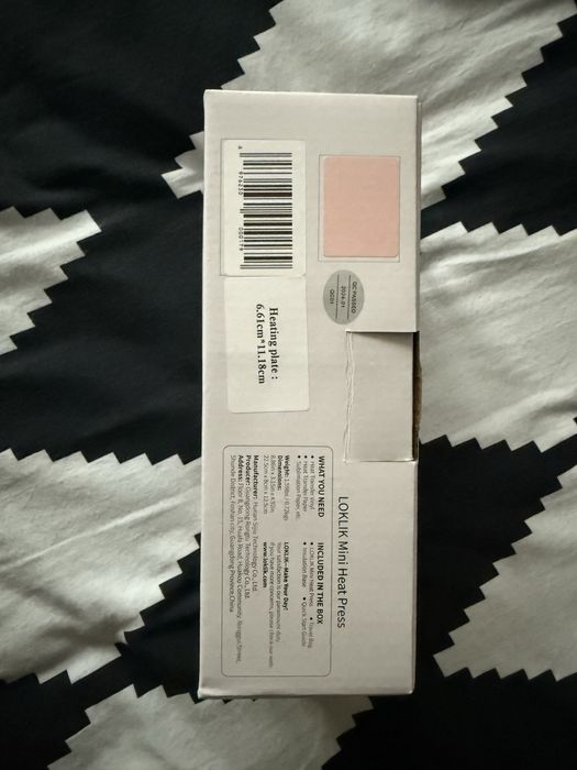 Loklik mini różowa prasa termiczna heat press