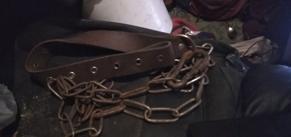 ошейник для собаки и цепь для дворовой собаки