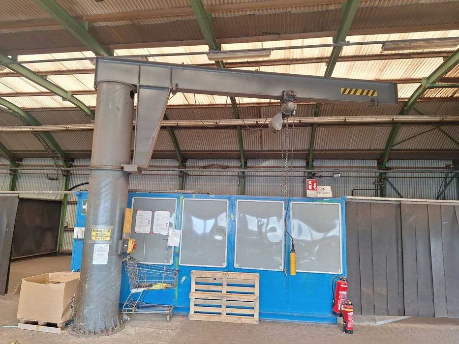 Żuraw Obrotowy dźwig słupowy Suwnica na magazyn import , 1000 kg