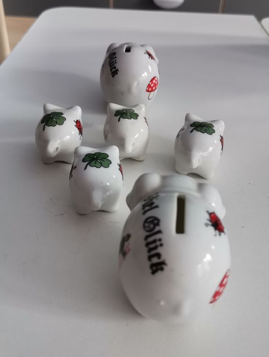 Ceramiczne figurki - 6 sztuk