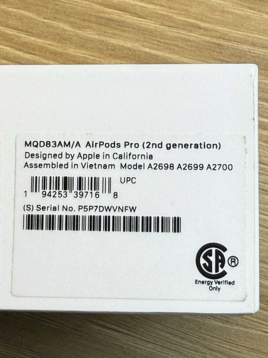 Słuchawki Apple AirPods Pro 2gen oryginalne + etui gratis