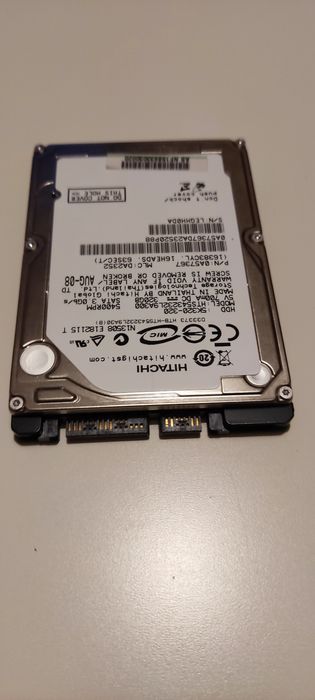Disco Hitachi 320GB, 2,5" Sata