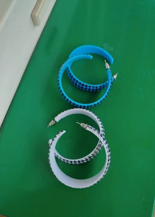 Kolczyki koła plastikowe