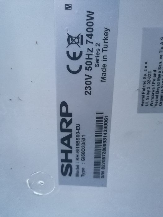 Szkło do płyty indukcyjnej sharp