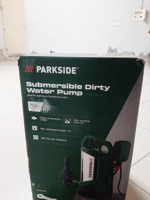 Bombas de água resíduos parkside