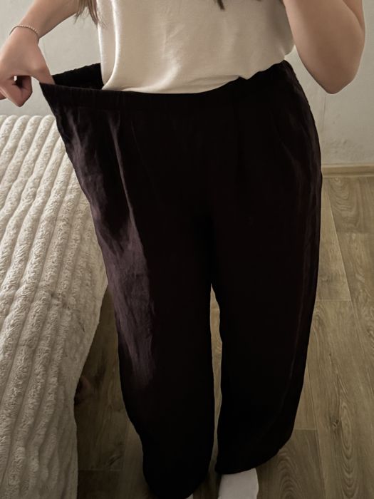 Лляні штани Massimo Dutti
