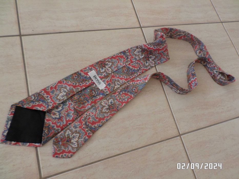 męski firmowy krawat -HUGO BOSS