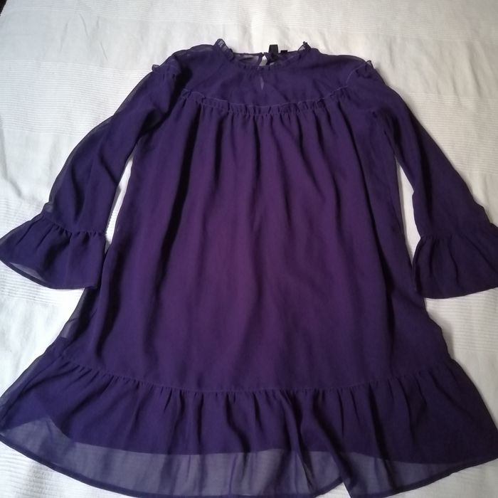 Fioletowa zwiewna sukienka Rainbow XL /XXL
