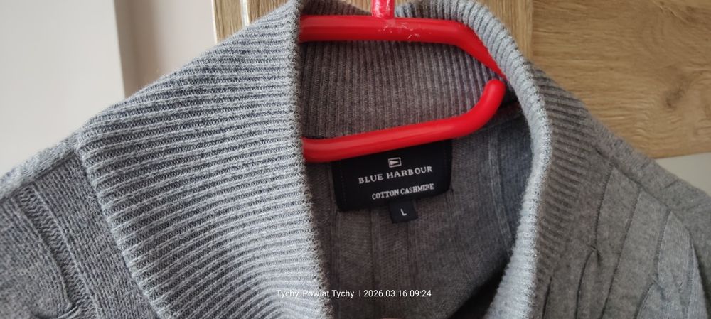 Klasyczny sweter męski rozmiar L
