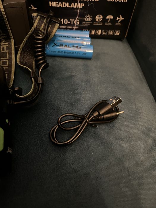 Lanterna de cabeça led zoom 3000 metros