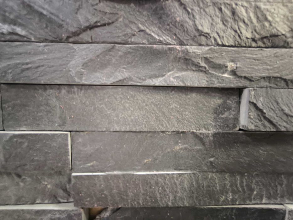 Panele Kamienne Black Slate, Kwarcyt Black i Beige.