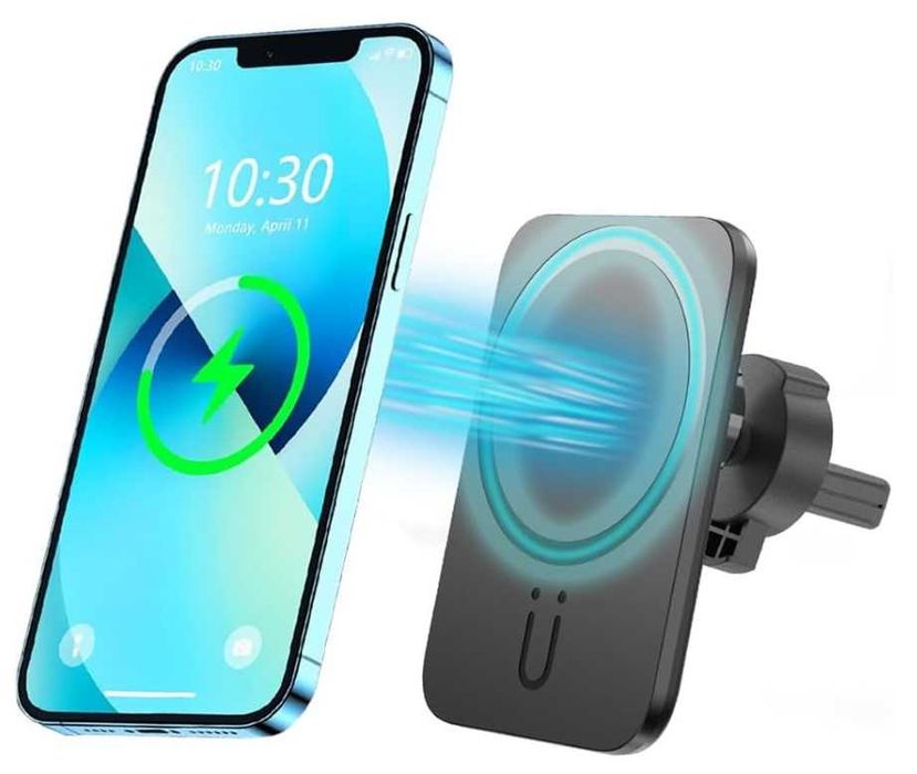 Suporte Magnético com Carregamento Wireless 15W para Carro – Modelo D24