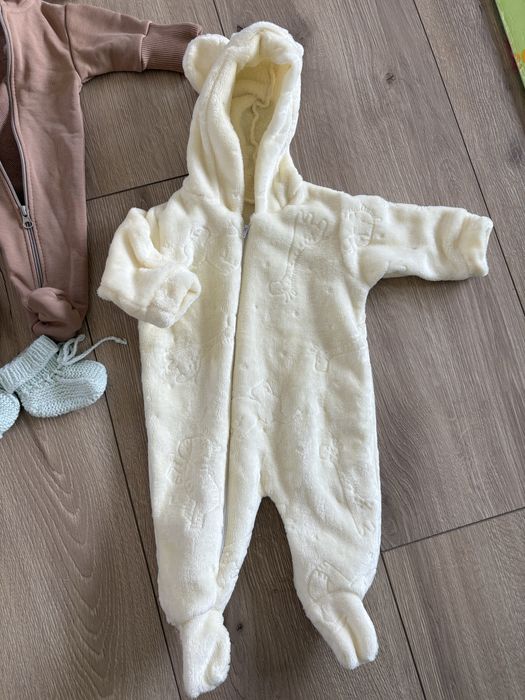 Дитячі теплі ромпери комбінезони до 3 міс