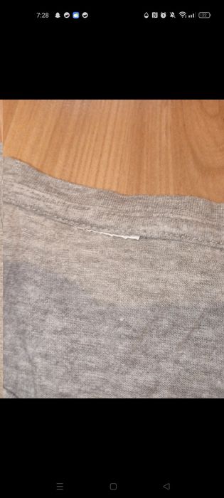 Męska szara koszulka bez rękawów z nadrukiem