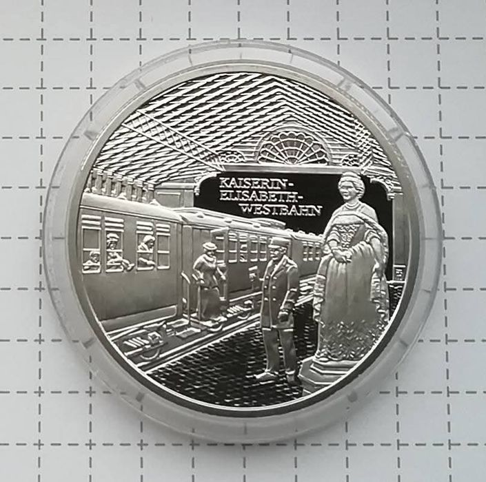 Австрія 20 євро 2008р. СРІБЛО. ПРУФ. Вокзал Єлизавети