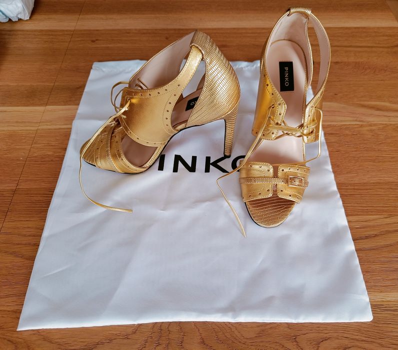 Damskie sandały na obcasie Pinko Francine