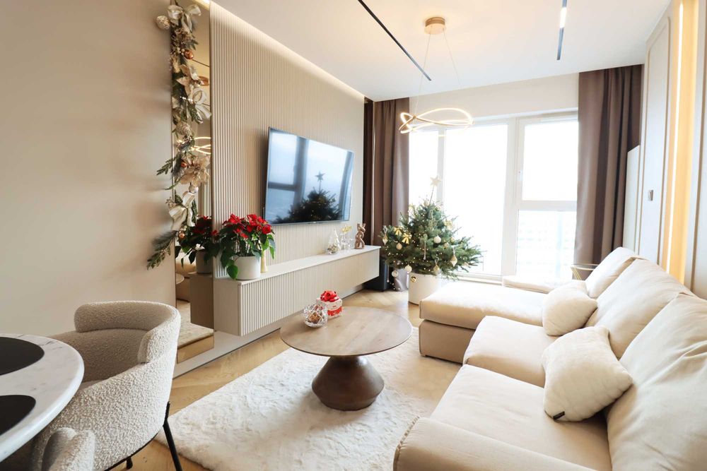 Wykończony apartament z panoramą na miasto oraz Odrę.