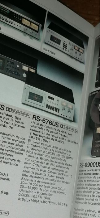 Deck Technics RS-676U Cabeças HPF (raro)