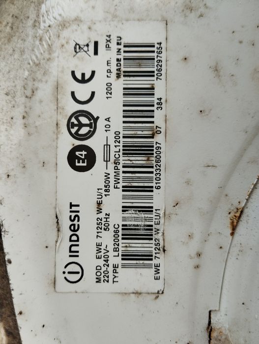 Placa Indesit máquina 7Kg