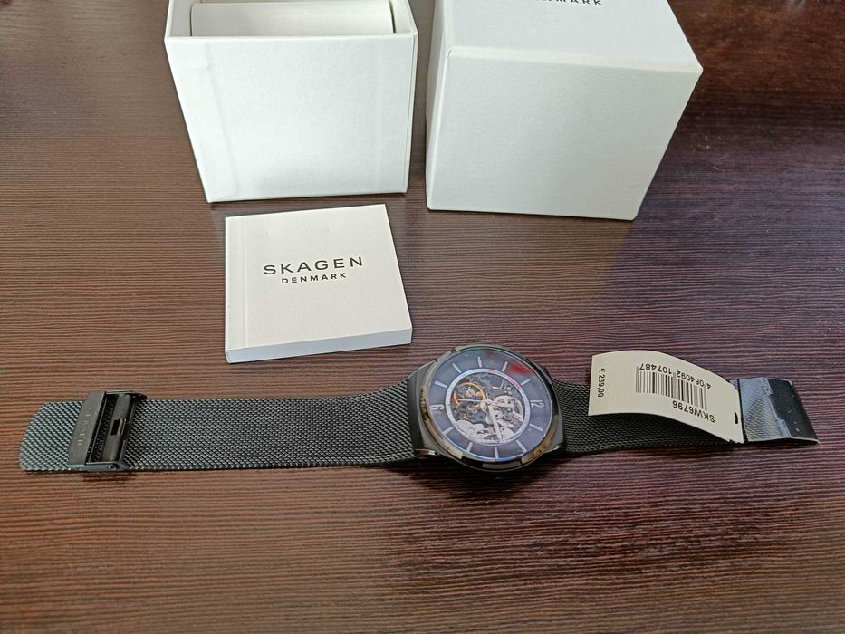 Skagen Melbye Automaat Czarny/Stal Ø50 mm SKW6796