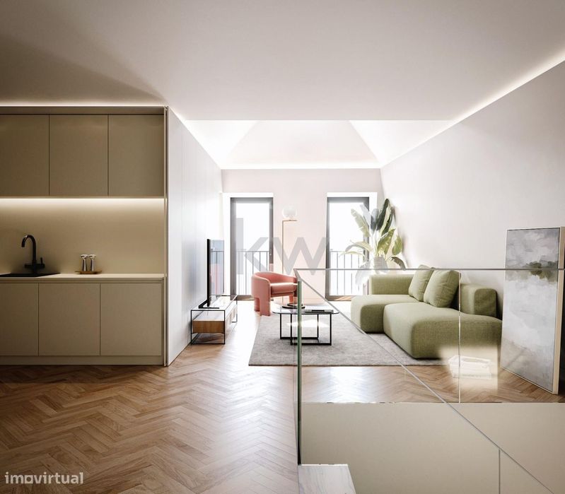 T1 Luxo com piscina comum e ginásio