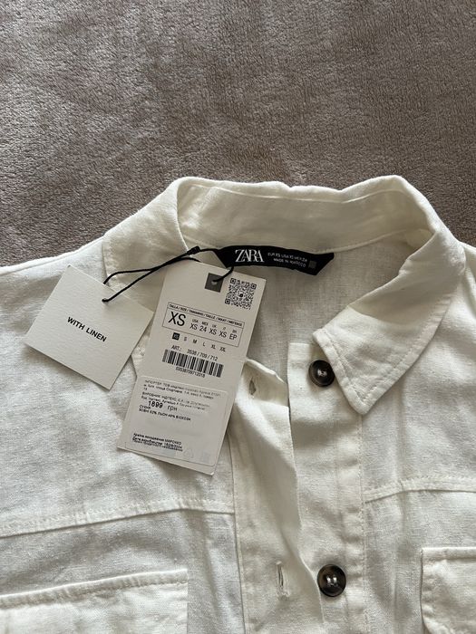 Сукня Zara з поясом, льон.