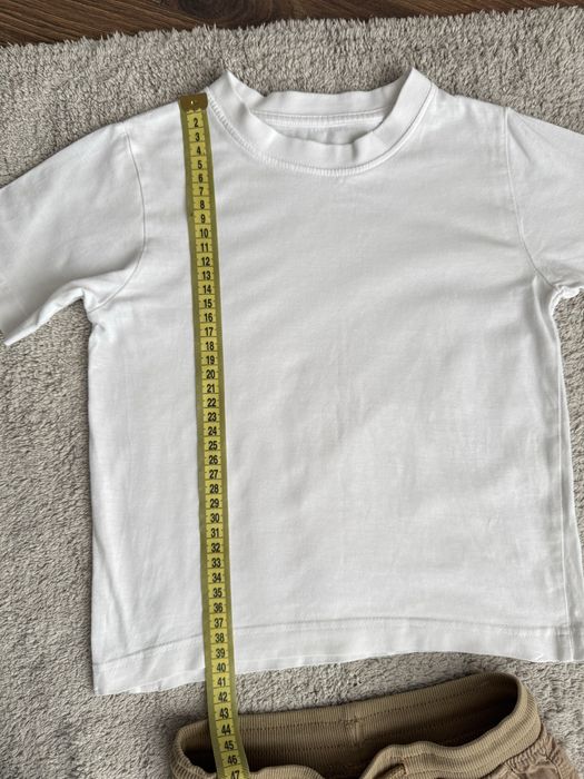 Джинсова сорочка біла футболка брюки 110 см 5 років для хлопчика
