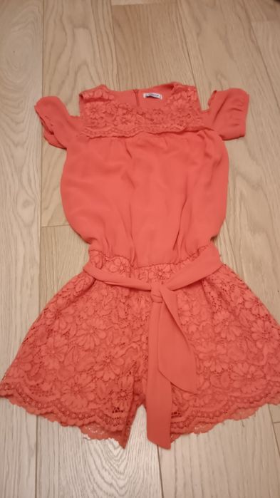 MAYORAL Kombinezon łączony haft 134 koralowy