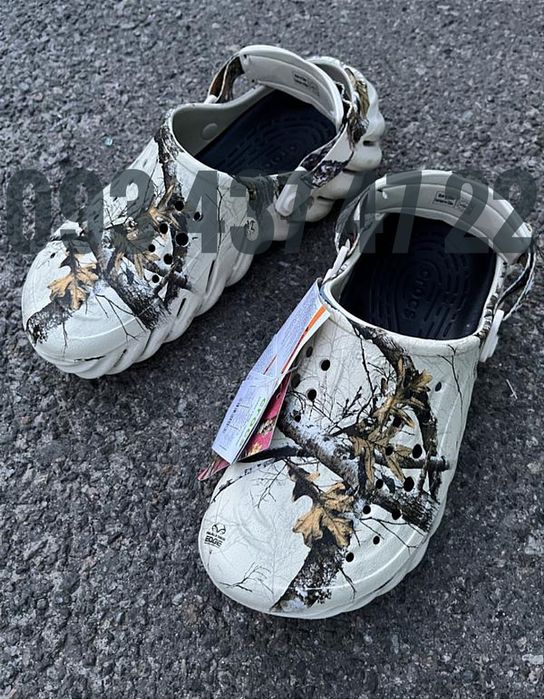 Чоловічі Крокси Сабо Crocs ECHO CLOG Realtree Bone/Black Новинка Crocs