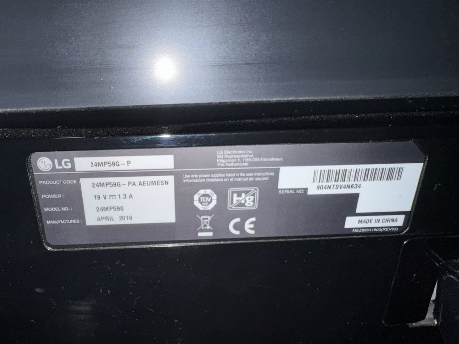 Monitor LG 24MP59G-P — 24” IPS Full HD