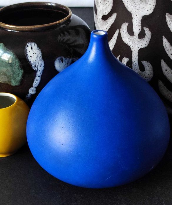 Stara ceramika modernistyczny wazon kropla nierozpoznany, Design