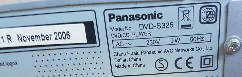 DVD Panasonic S325 z MP3, JPEG Kraków