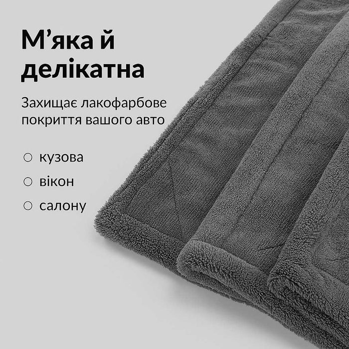 Акційна ціна‼️Мікрофібра 1300 GSM для авто Микрофибра полотенце сушки