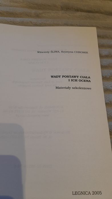 Wady postawy ciała i ich ocena Wincenty Śliwa