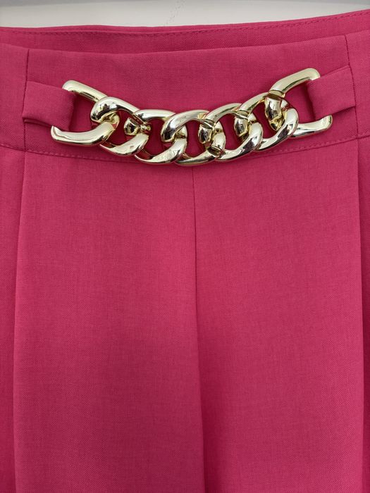 Spodnie ekeganckie nowe 38 różowe