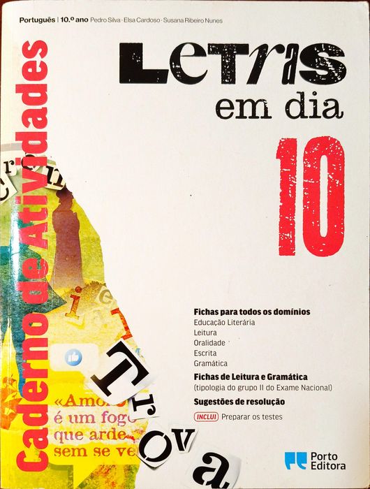 Cadernos de exercícios de português