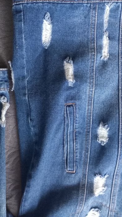 Kurtka dżinsowa dłuższa L damska