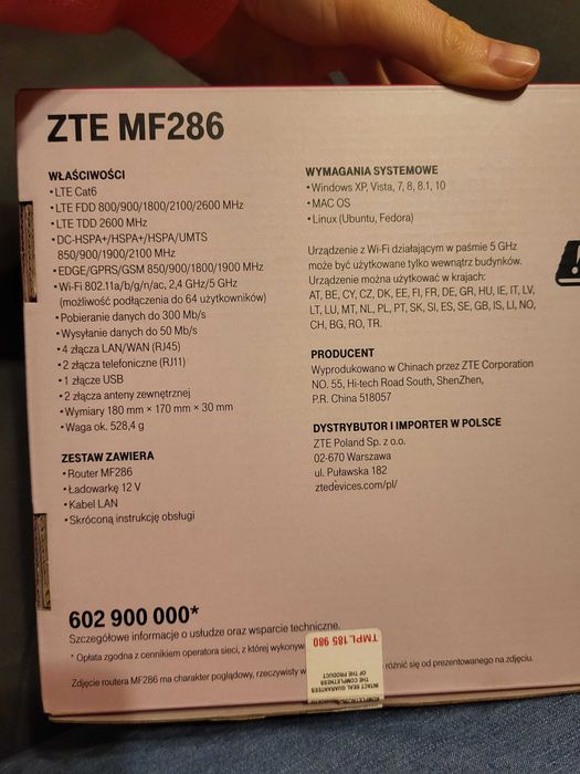 Dekoder ZTE  MF286