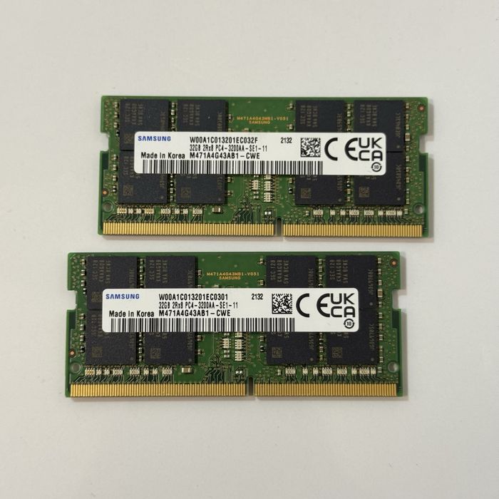 Оперативна памʼять Ddr4 64Gb 32x2 3200Mhz Sodimm для ноутбука