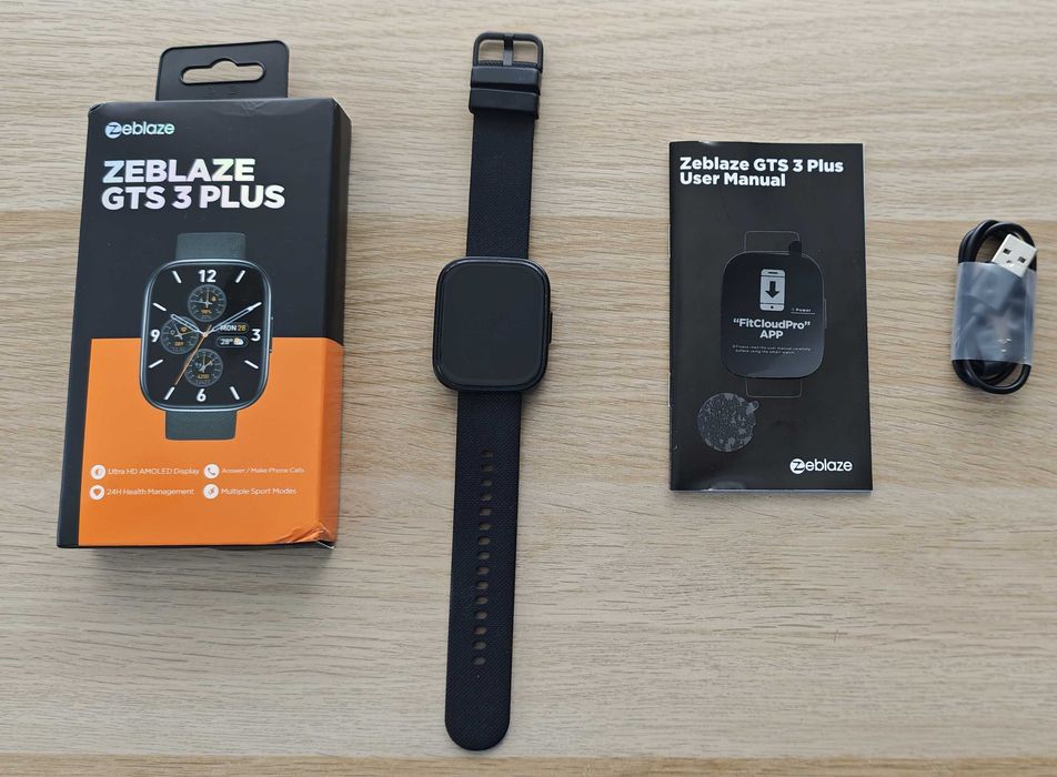 ZEBLAZE GTS 3 Plus | Czarny | Smartwatch