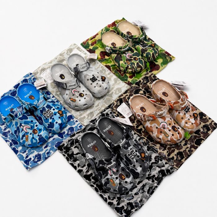 В НАЯВНОСТІ Crocs x Bape | крокси бейп | кроксы A Bathing Ape