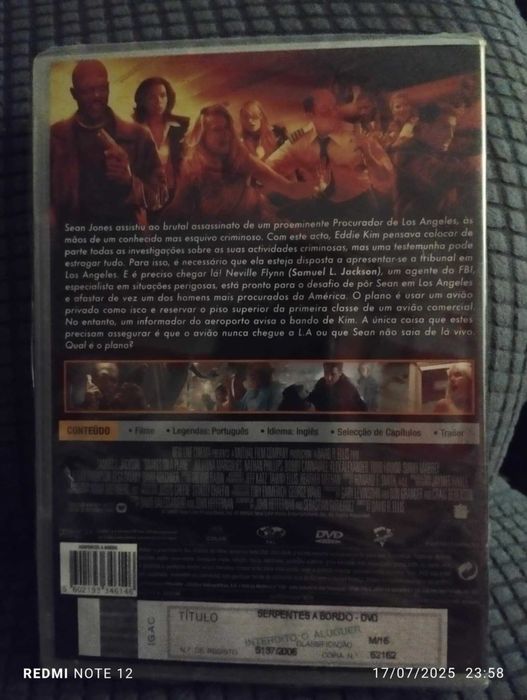 DVD- Serpentes a Bordo