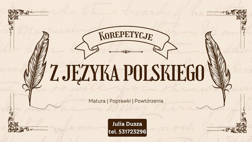 Korepetycje Język Polski | Doktorantka i nauczycielka języka polskiego