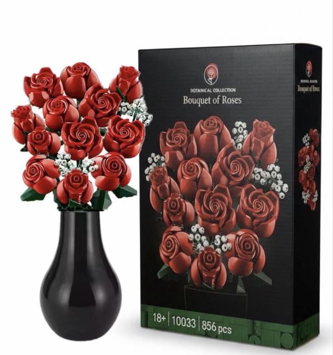 3D Конструктор букет троянд 856 деталей сумісний з лего