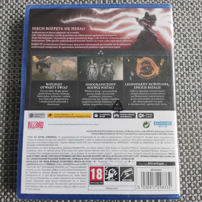 Diablo IV PS5 Polska okładka nowa w folii