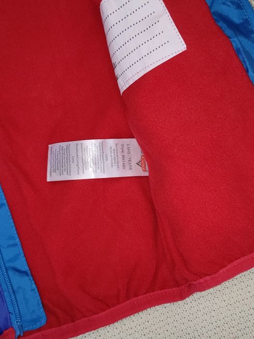 Суперова куртка - вітровка Disney на флісі для хлопчика 98 см