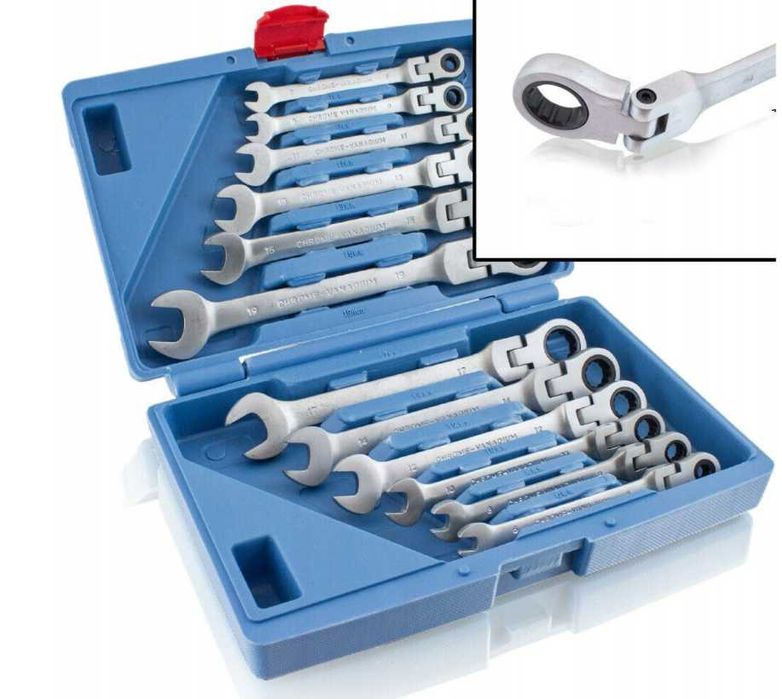 Набір ключів плоско-накидних у кейсі 12 шт Bituxx кейс