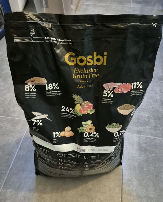 Ração para Cão Gosbi Grain Free 7 Kg - Selada!